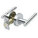 Deltana [ZMLR2U26-LH] Die Cast Zinc Door Lever - Mandeville Series - Privacy - Left Hand - Polished Chrome Finish