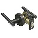 Deltana [ZMLR2U10B-RH] Die Cast Zinc Door Lever - Mandeville Series - Privacy - Right Hand - Oil Rubbed Bronze Finish