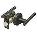 Deltana [ZMLR2U10B-LH] Die Cast Zinc Door Lever - Mandeville Series - Privacy - Left Hand - Oil Rubbed Bronze Finish