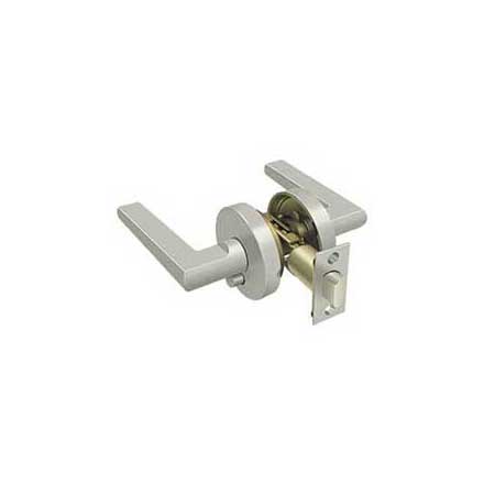 Deltana [ZPLR2U15-RH] Die Cast Zinc Door Lever - Portmore Series - Privacy - Right Hand - Brushed Nickel Finish