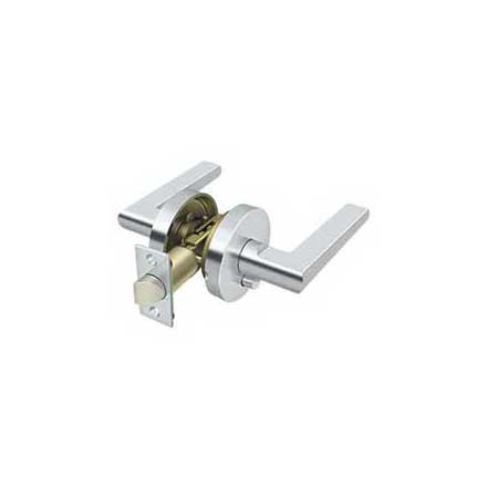 Deltana [ZPLR2U26-LH] Die Cast Zinc Door Lever - Portmore Series - Privacy - Left Hand - Polished Chrome Finish