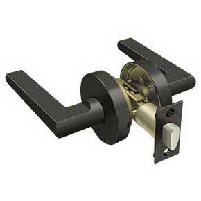 Deltana [ZPLR3U10B] Die Cast Zinc Door Lever - Portmore Series - Passage - Oil Rubbed Bronze Finish
