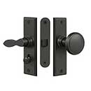 Deltana [SDML334U10B] Solid Brass Storm Door Mortise Latch Set - Square Plate - Oil Rubbed Bronze Finish