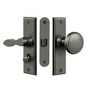 Deltana [SDML334U15A] Solid Brass Storm Door Mortise Latch Set