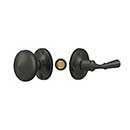 Deltana [SDL980U10B] Solid Brass Storm Door Tubular Latch Set - Round Plate - Oil Rubbed Bronze Finish