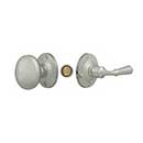 Deltana [SDL980U15] Solid Brass Storm Door Tubular Latch Set - Round Plate - Brushed Nickel Finish