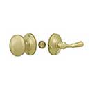 Deltana [SDL980U3] Solid Brass Storm Door Tubular Latch Set - Round Plate - Polished Brass Finish