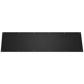 Deltana [KP1034U19] Stainless Steel Door Kick Plate - Flat Black Finish - 10" W x 34" L