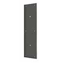 Deltana [PPH3515U10B] Solid Brass Door Push Plate - Pre-Drilled 8" C/C Holes - Oil Rubbed Bronze Finish - 3 1/2" W x 15" L
