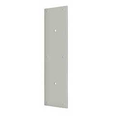Deltana [PPH3515U15] Solid Brass Door Push Plate - Pre-Drilled 8&quot; C/C Holes - Brushed Nickel Finish - 3 1/2&quot; W x 15&quot; L