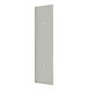 Deltana [PPH3515U15] Solid Brass Door Push Plate - Pre-Drilled 8" C/C Holes - Brushed Nickel Finish - 3 1/2" W x 15" L
