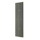 Deltana [PPH3515U15A] Solid Brass Door Push Plate - Pre-Drilled 8&quot; C/C Holes - Antique Nickel Finish - 3 1/2&quot; W x 15&quot; L