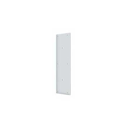 Deltana [PPH3515U26] Solid Brass Door Push Plate - Pre-Drilled 8&quot; C/C Holes - Polished Chrome Finish - 3 1/2&quot; W x 15&quot; L