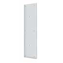 Deltana [PPH3515U26] Solid Brass Door Push Plate - Pre-Drilled 8" C/C Holes - Polished Chrome Finish - 3 1/2" W x 15" L