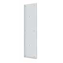 Deltana [PPH3515U26] Solid Brass Door Push Plate - Pre-Drilled 8&quot; C/C Holes - Polished Chrome Finish - 3 1/2&quot; W x 15&quot; L