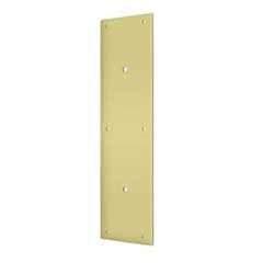 Deltana [PPH3515U3] Solid Brass Door Push Plate - Pre-Drilled 8&quot; C/C Holes - Polished Brass Finish - 3 1/2&quot; W x 15&quot; L