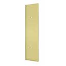 Deltana [PPH3515U3] Solid Brass Door Push Plate - Pre-Drilled 8" C/C Holes - Polished Brass Finish - 3 1/2" W x 15" L