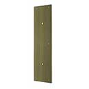 Deltana [PPH3515U5] Solid Brass Door Push Plate - Pre-Drilled 8" C/C Holes - Antique Brass Finish - 3 1/2" W x 15" L