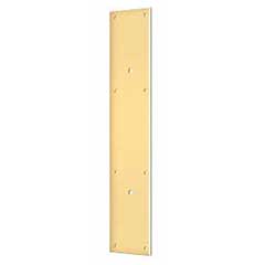 Deltana [PPH3520CR003] Solid Brass Door Push Plate - Pre-Drilled 10&quot; C/C Holes - Polished Brass (PVD) Finish - 3 1/2&quot; W x 20&quot; L