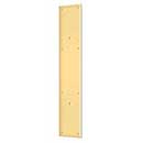 Deltana [PPH3520CR003] Solid Brass Door Push Plate - Pre-Drilled 10&quot; C/C Holes - Polished Brass (PVD) Finish - 3 1/2&quot; W x 20&quot; L
