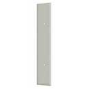 Deltana [PPH3520U15] Solid Brass Door Push Plate - Pre-Drilled 10" C/C Holes - Brushed Nickel Finish - 3 1/2" W x 20" L