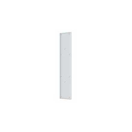 Deltana [PPH3520U26] Solid Brass Door Push Plate - Pre-Drilled 10&quot; C/C Holes - Polished Chrome Finish - 3 1/2&quot; W x 20&quot; L