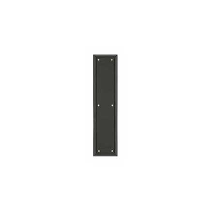 Deltana [PP2280U10B] Solid Brass Door Push Plate - Framed - Oil Rubbed Bronze Finish - 3 1/2&quot; W x 15&quot; L