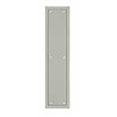 Deltana [PP2280U15] Solid Brass Door Push Plate - Framed - Brushed Nickel Finish - 3 1/2" W x 15" L