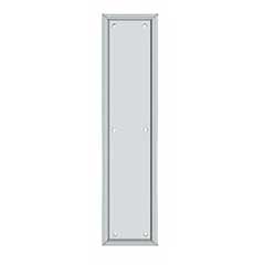 Deltana [PP2280U26] Solid Brass Door Push Plate - Framed - Polished Chrome Finish - 3 1/2&quot; W x 15&quot; L