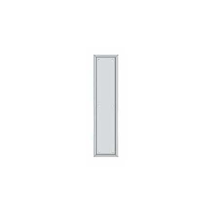 Deltana [PP2280U26] Solid Brass Door Push Plate - Framed - Polished Chrome Finish - 3 1/2" W x 15" L