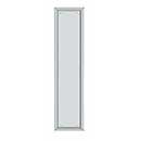 Deltana [PP2280U26] Solid Brass Door Push Plate - Framed - Polished Chrome Finish - 3 1/2" W x 15" L