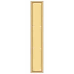 Deltana [PP2281CR003] Solid Brass Door Push Plate - Framed - Polished Brass (PVD) Finish - 3 1/2&quot; W x 20&quot; L