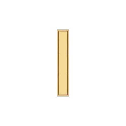 Deltana [PP2281CR003] Solid Brass Door Push Plate - Framed - Polished Brass (PVD) Finish - 3 1/2&quot; W x 20&quot; L