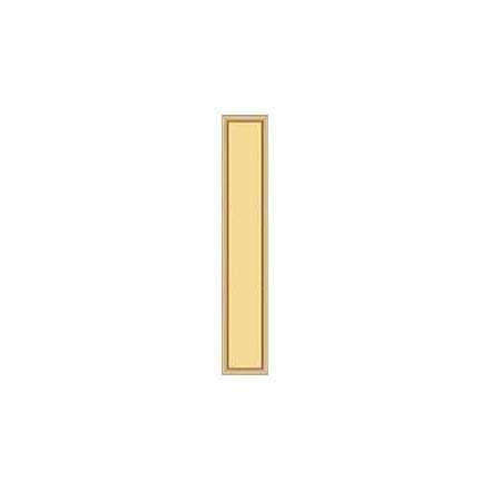 Deltana [PP2281CR003] Solid Brass Door Push Plate - Framed - Polished Brass (PVD) Finish - 3 1/2&quot; W x 20&quot; L