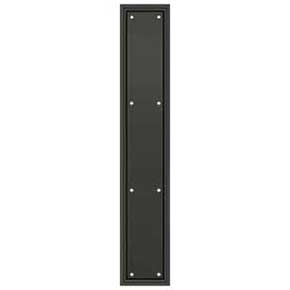 Deltana [PP2281U10B] Solid Brass Door Push Plate - Framed - Oil Rubbed Bronze Finish - 3 1/2" W x 20" L