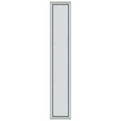 Deltana [PP2281U26] Solid Brass Door Push Plate - Framed - Polished Chrome Finish - 3 1/2&quot; W x 20&quot; L