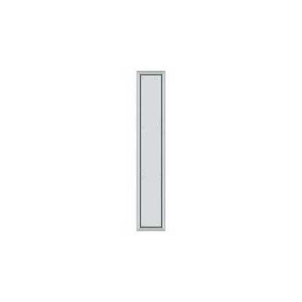 Deltana [PP2281U26] Solid Brass Door Push Plate - Framed - Polished Chrome Finish - 3 1/2&quot; W x 20&quot; L