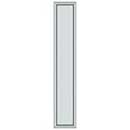 Deltana [PP2281U26] Solid Brass Door Push Plate - Framed - Polished Chrome Finish - 3 1/2&quot; W x 20&quot; L
