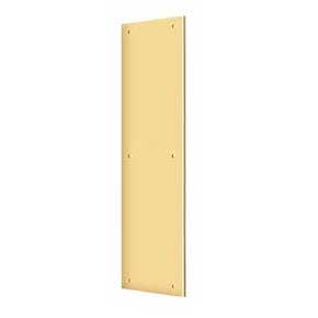 Deltana [PP3515CR003] Solid Brass Door Push Plate - Polished Brass (PVD) Finish - 3 1/2" W x 15" L