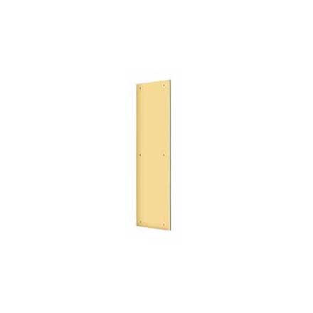 Deltana [PP3515CR003] Solid Brass Door Push Plate - Polished Brass (PVD) Finish - 3 1/2&quot; W x 15&quot; L