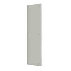 Deltana [PP3515U15] Solid Brass Door Push Plate - Brushed Nickel Finish - 3 1/2&quot; W x 15&quot; L