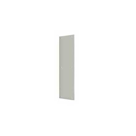 Deltana [PP3515U15] Solid Brass Door Push Plate - Brushed Nickel Finish - 3 1/2&quot; W x 15&quot; L