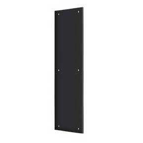  Deltana [PP3515U19] Solid Brass Door Push Plate - Paint Black Finish - 3 1/2" W x 15" L