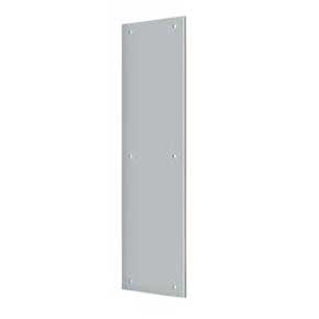 Deltana [PP3515U26D] Solid Brass Door Push Plate - Brushed Chrome Finish - 3 1/2" W x 15" L