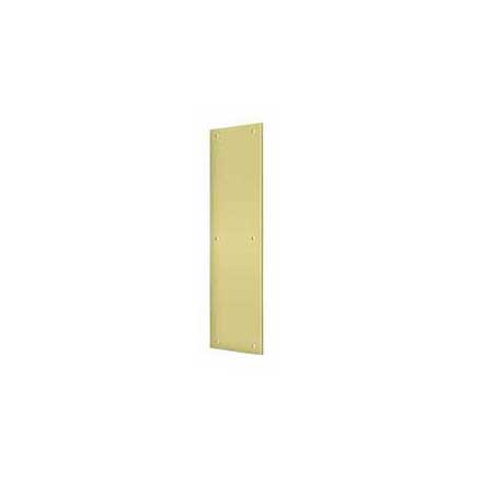 Deltana [PP3515U3] Solid Brass Door Push Plate - Polished Brass Finish - 3 1/2&quot; W x 15&quot; L