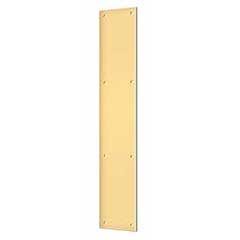 Deltana [PP3520CR003] Solid Brass Door Push Plate - Polished Brass (PVD) Finish - 3 1/2&quot; W x 20&quot; L