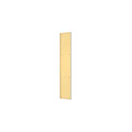 Deltana [PP3520CR003] Solid Brass Door Push Plate - Polished Brass (PVD) Finish - 3 1/2&quot; W x 20&quot; L