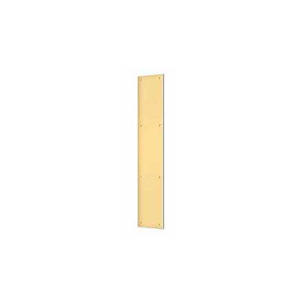 Deltana [PP3520CR003] Solid Brass Door Push Plate - Polished Brass (PVD) Finish - 3 1/2&quot; W x 20&quot; L