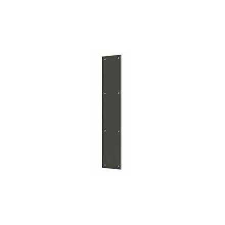 Deltana [PP3520U10B] Solid Brass Door Push Plate - Oil Rubbed Bronze Finish - 3 1/2&quot; W x 20&quot; L
