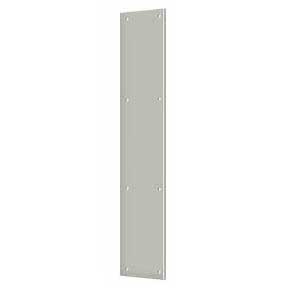 Deltana [PP3520U15] Solid Brass Door Push Plate - Brushed Nickel Finish - 3 1/2" W x 20" L